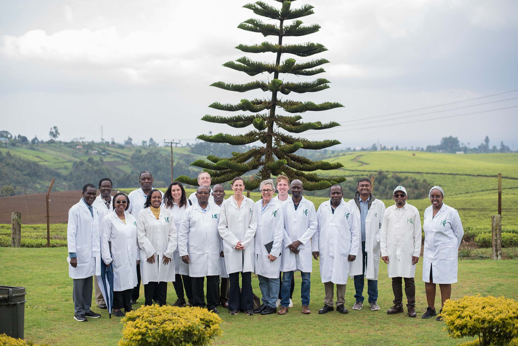 Karinana tea factory group photo UINDO EELA Kenya 